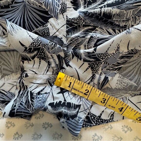 aerie Beach & Beyond Blue Tropical Palm Print Women's Small Short - Picture 5 of 6